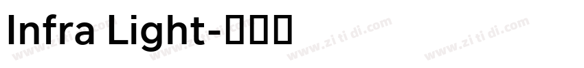 Infra Light字体转换
